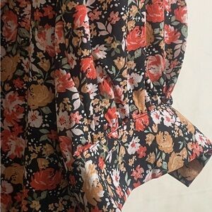 SHEIN Curve 1XL Floral Long Sleeve Dress